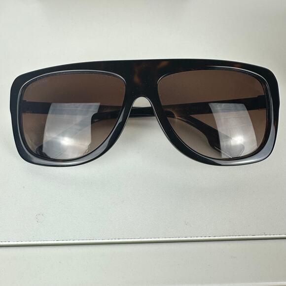 NWB Burberry Womens Joan Square Frame Dark Havana Brown Sunglasses BE4362 - Picture 2 of 8